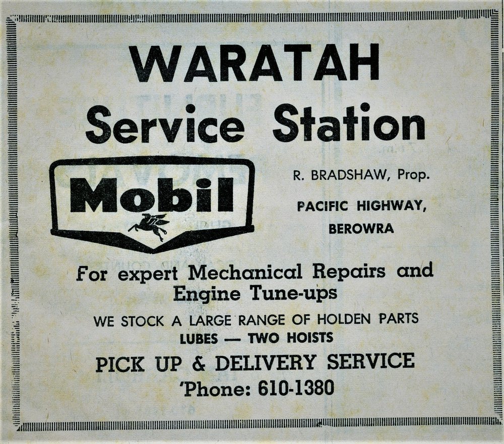 Waratah Service Station 1973
