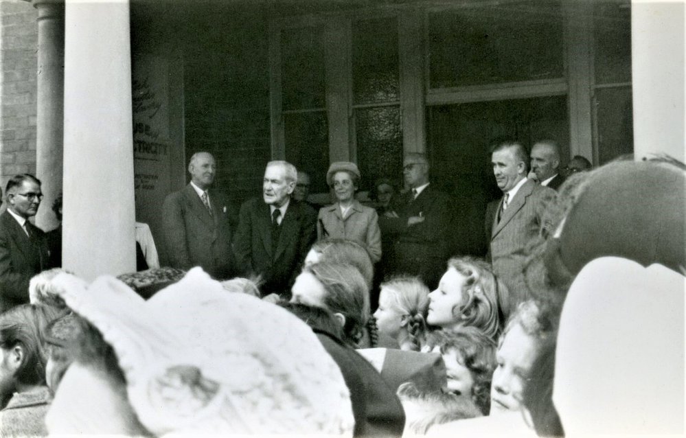 Official handing-over of 'Charles' the travelling library van