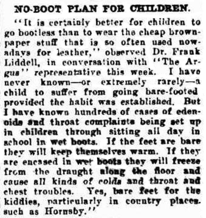 No boot plan for children - Dr Liddell