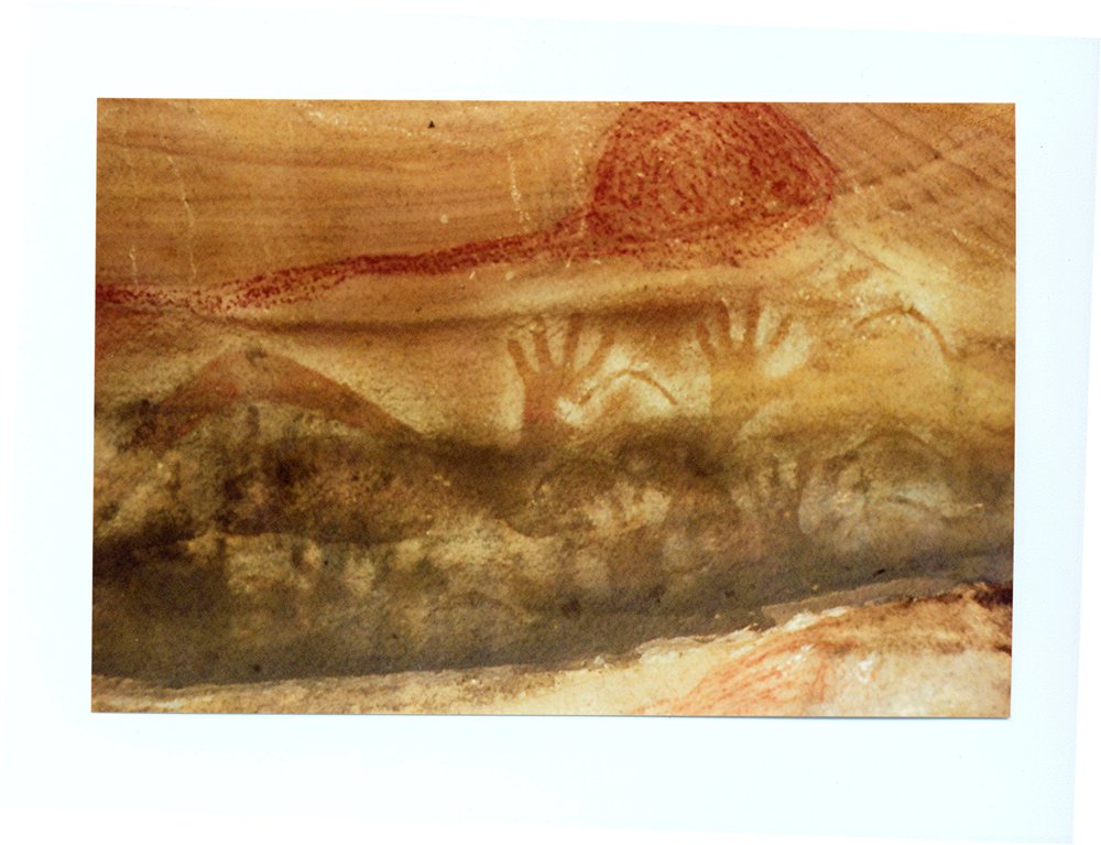 Aboriginal rock engraving - Drawings and Stencils