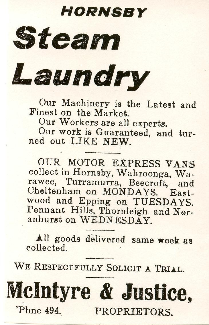 Hornsby Steam Laundry, Hornsby