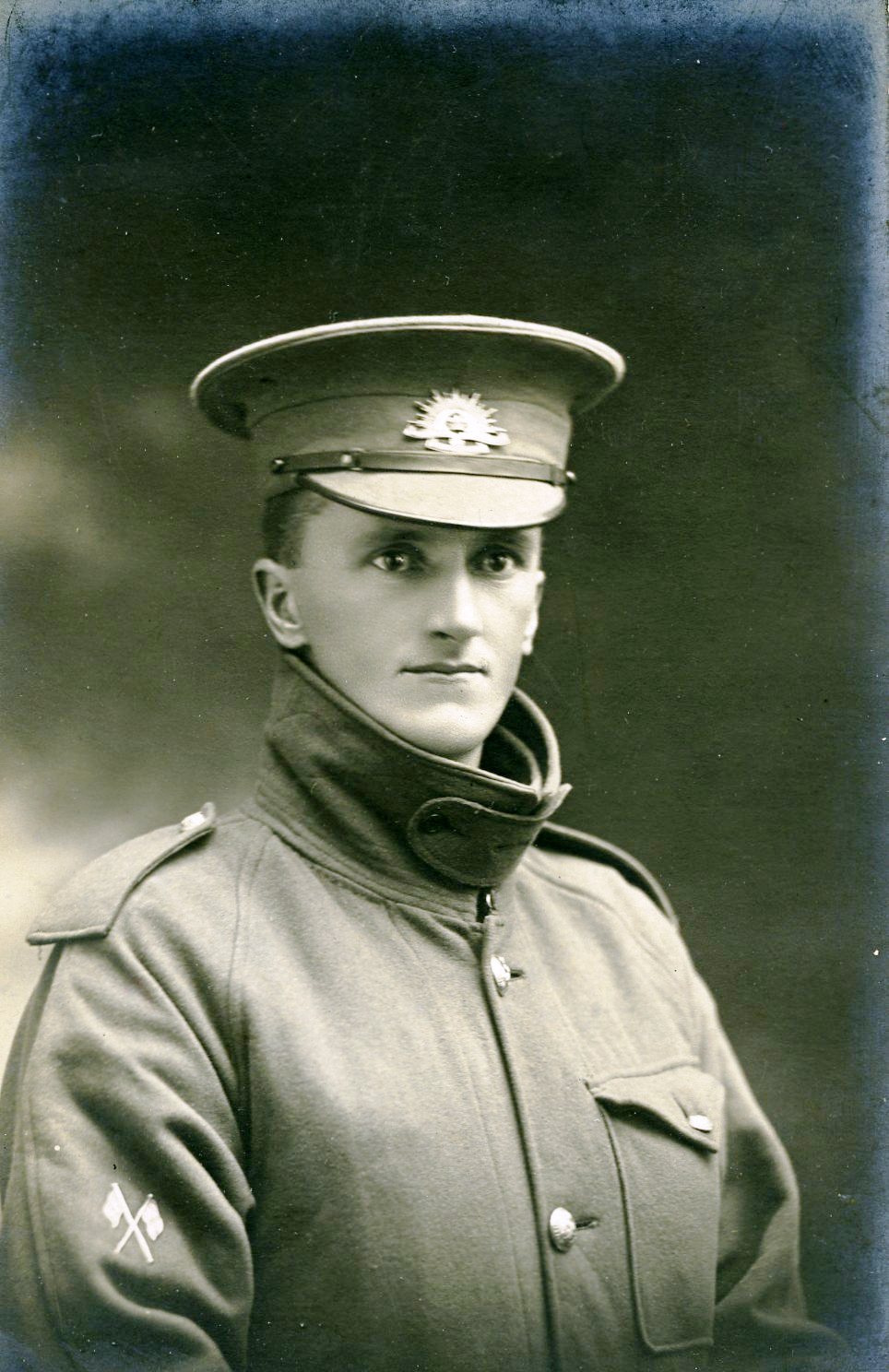 Studio portrait of Stanley Robert Pettet c.1915