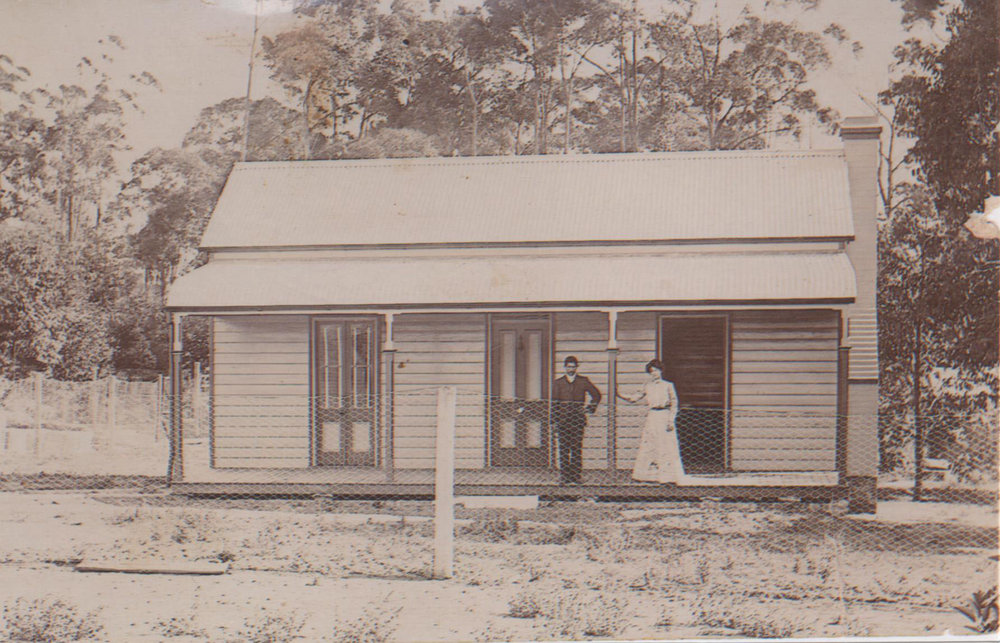 Alf and Ruby Trethowan in Small Road, Arcadia