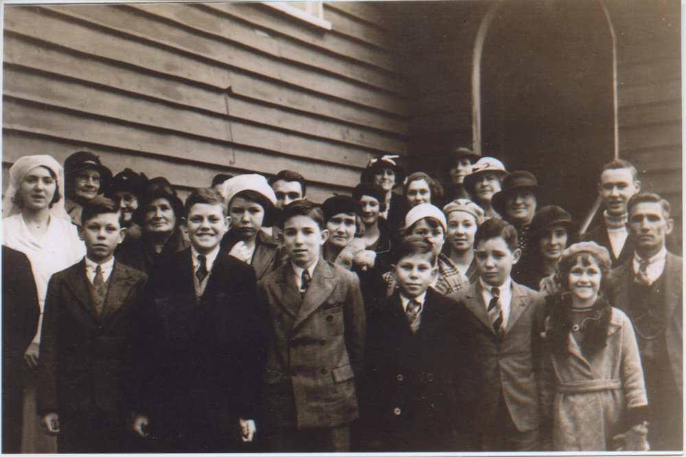 Bill May's first Communion, St. Mary's Church. Brooklyn 1930s