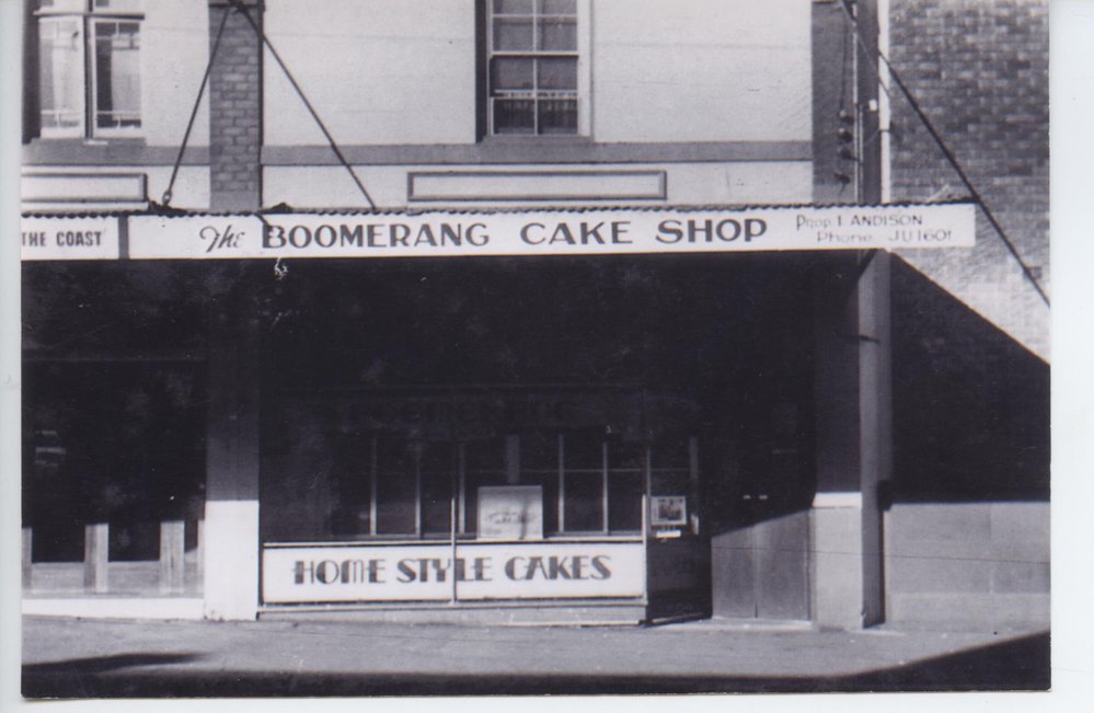 Boomerang Cake Shop, Pacific Highway, Hornsby 1957