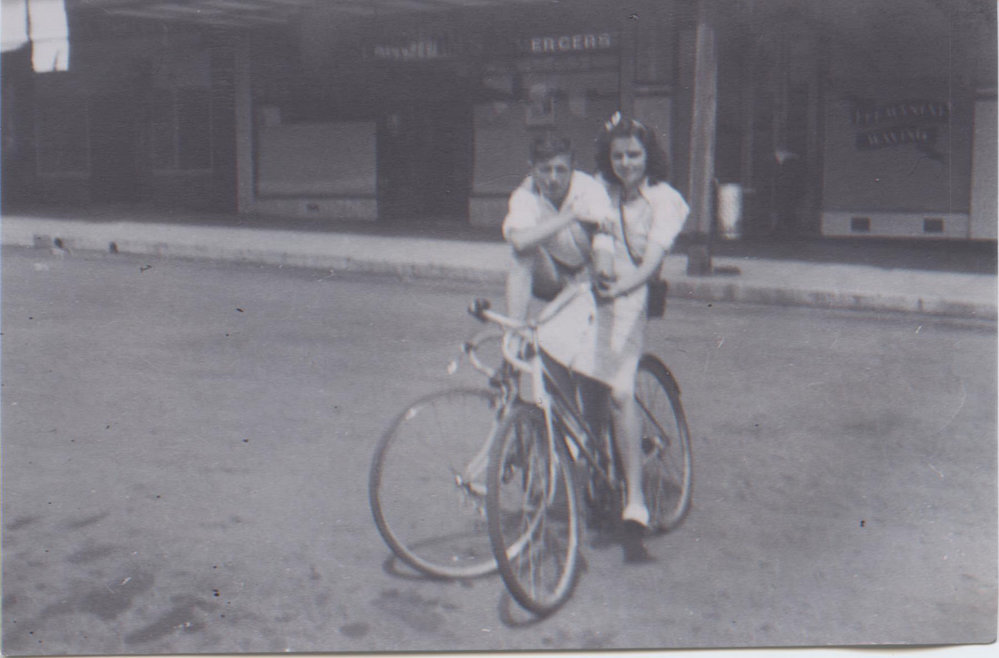 Fay Hazell in Station Street; Hornsby c.1940s