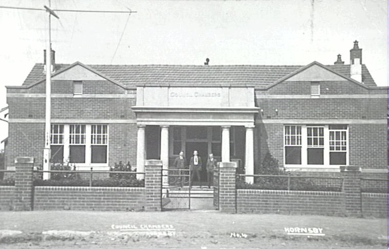 Hornsby Shire Council Chambers c.1919