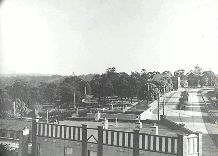 Hornsby Park and Peats Ferry Road, Hornsby