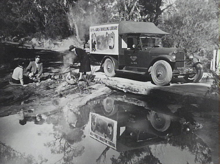 Children's Travelling Library on route to Middle Dural in the vehicle 'Moaning Minna'