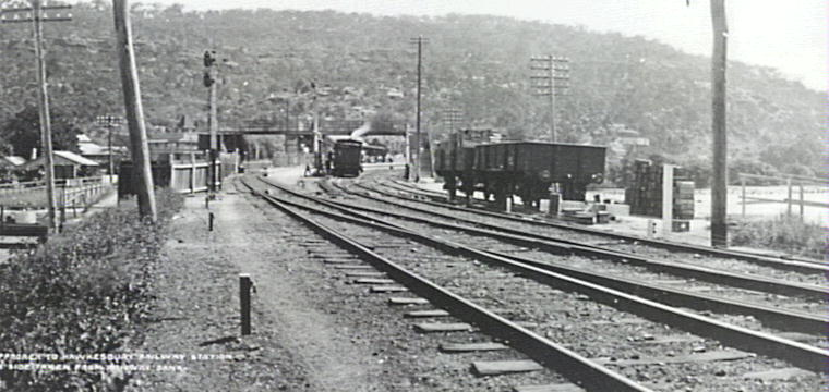 Approach to the Hawkesbury River Railway Station