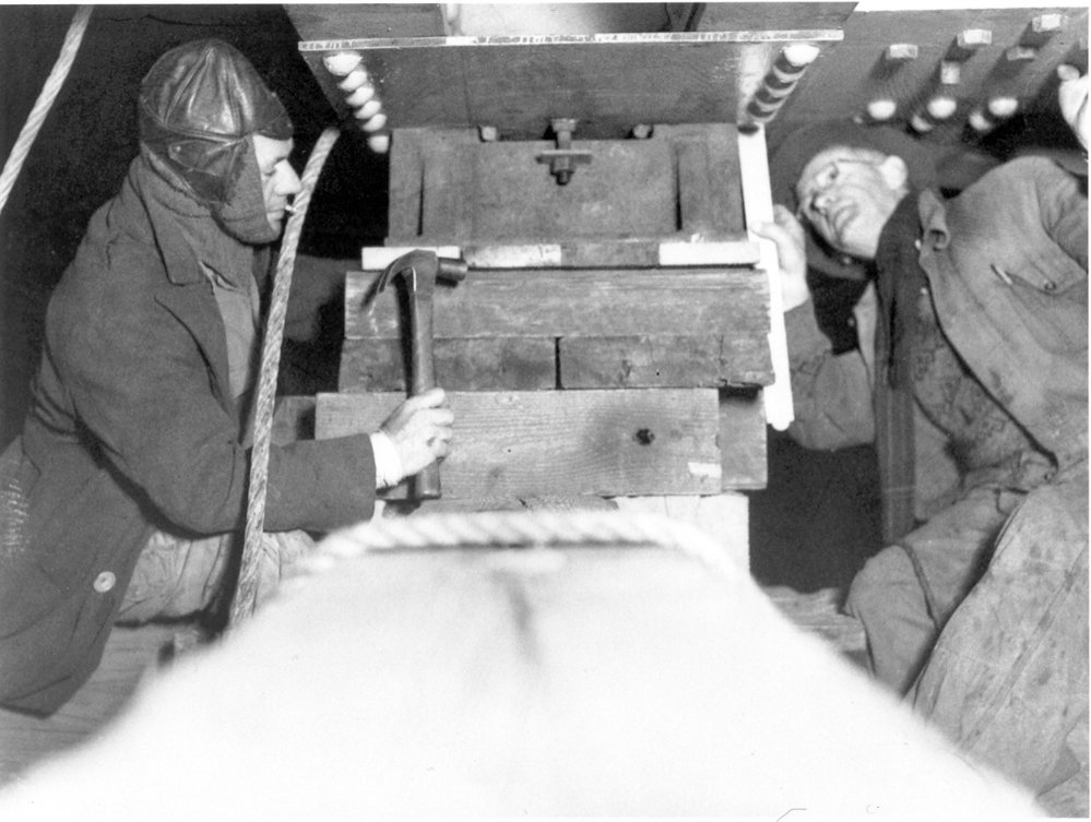 Hawkesbury River Road Bridge under construction, c. 1944