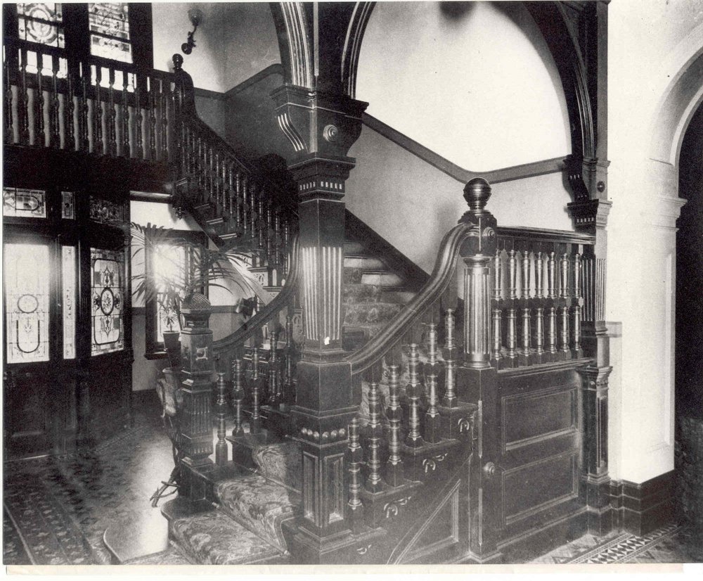 Pakenham, interior photograph of the foyer and staircase