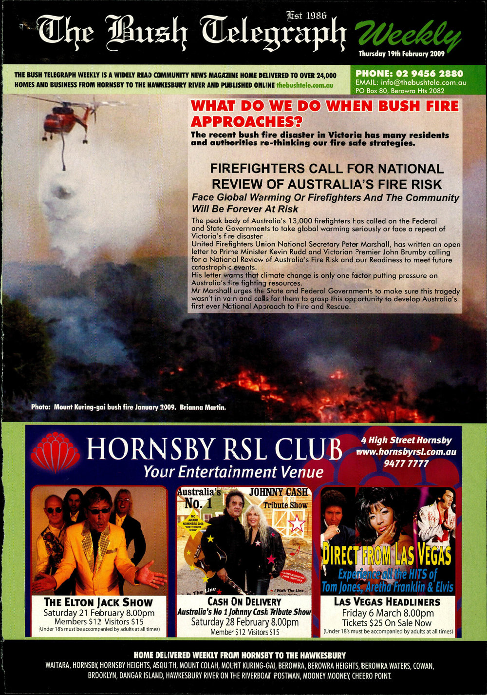 Bushfires Hornsby Shire