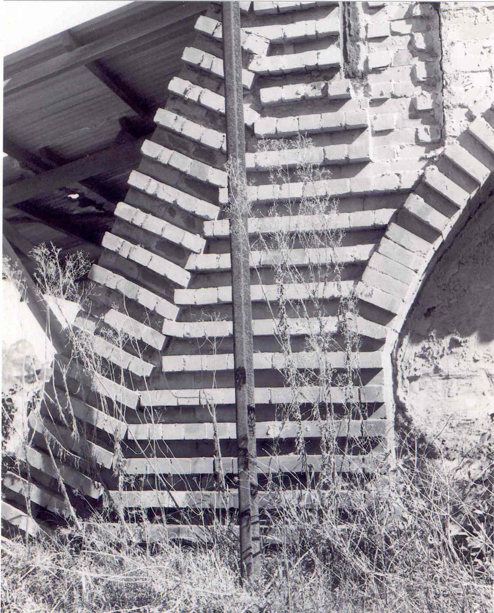 Thornleigh Brickworks, end of No 2 Kiln, 1975