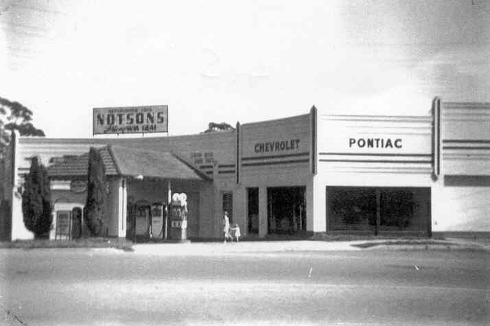 Notsons Garage, Epping, c.1951