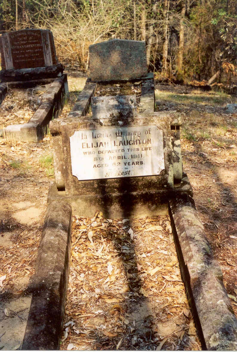 Grave of Elijah Laughton, Wisemans Ferry Cemetery