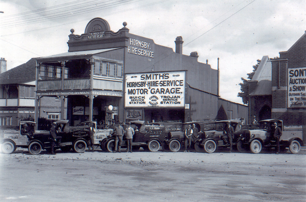 Smith's Motor Garage, High Street, Hornsby c.1925