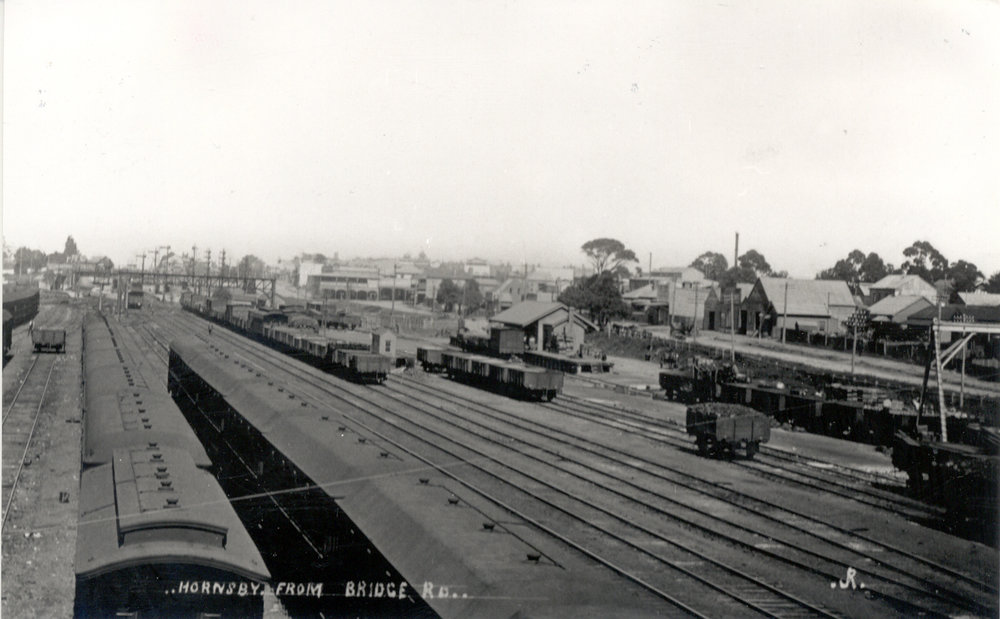 Hornsby goods yard from Bridge Road