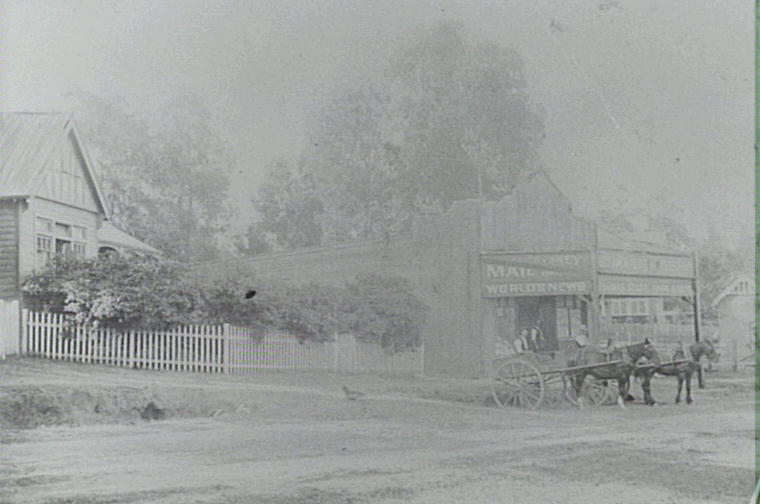 Thomas Stobo's store and residence, Railway Crescent, Beecroft, c.1905