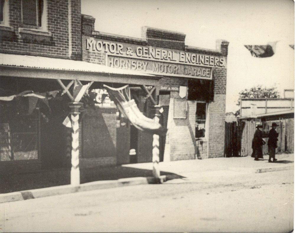 Hornsby Motor Garage during Gala Week, October 1921