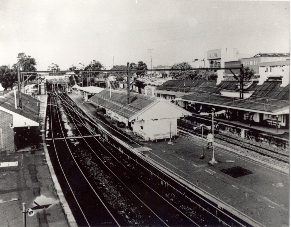 Hornsby Railway Station looking south, before renovations