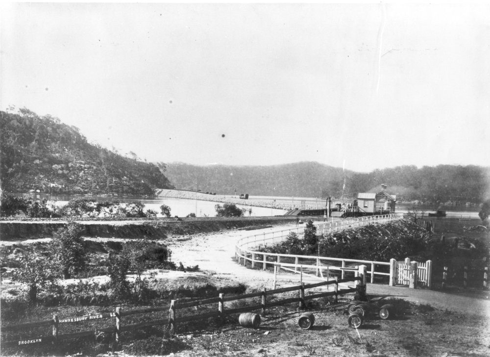 Brooklyn, showing Hawkesbury River Railway Station, c. 1900