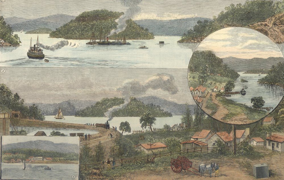 Peate's Ferry (sic) [engraving, c. 1886.]