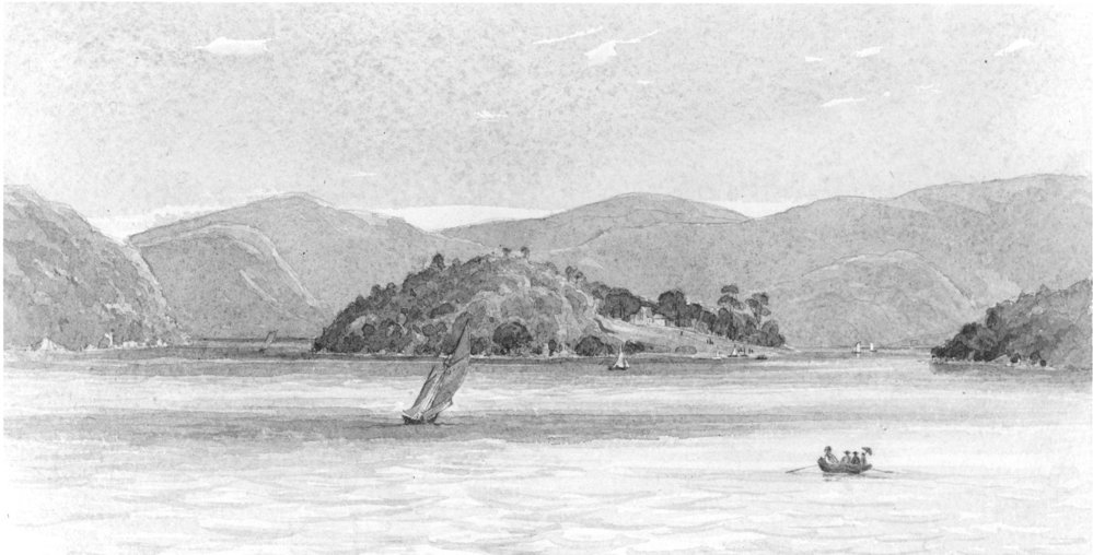 Bar Island, Hawkesbury River (watercolour painting), c. 1869