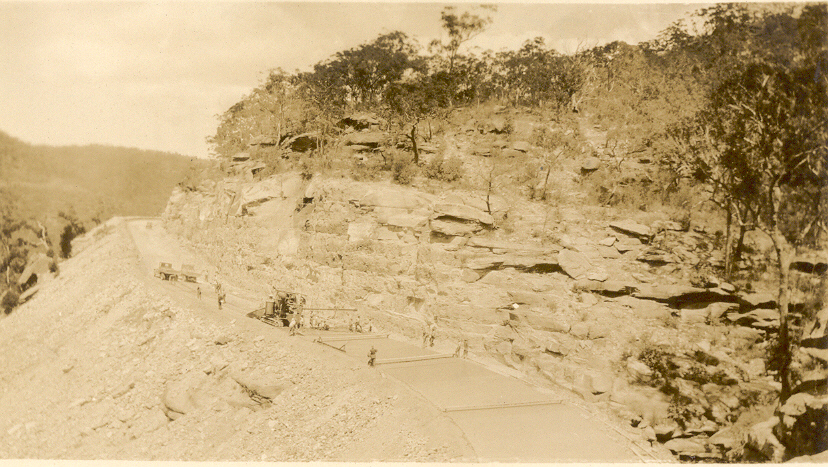 Construction of Pacific between Highway Hornsby and Brooklyn, 1920s