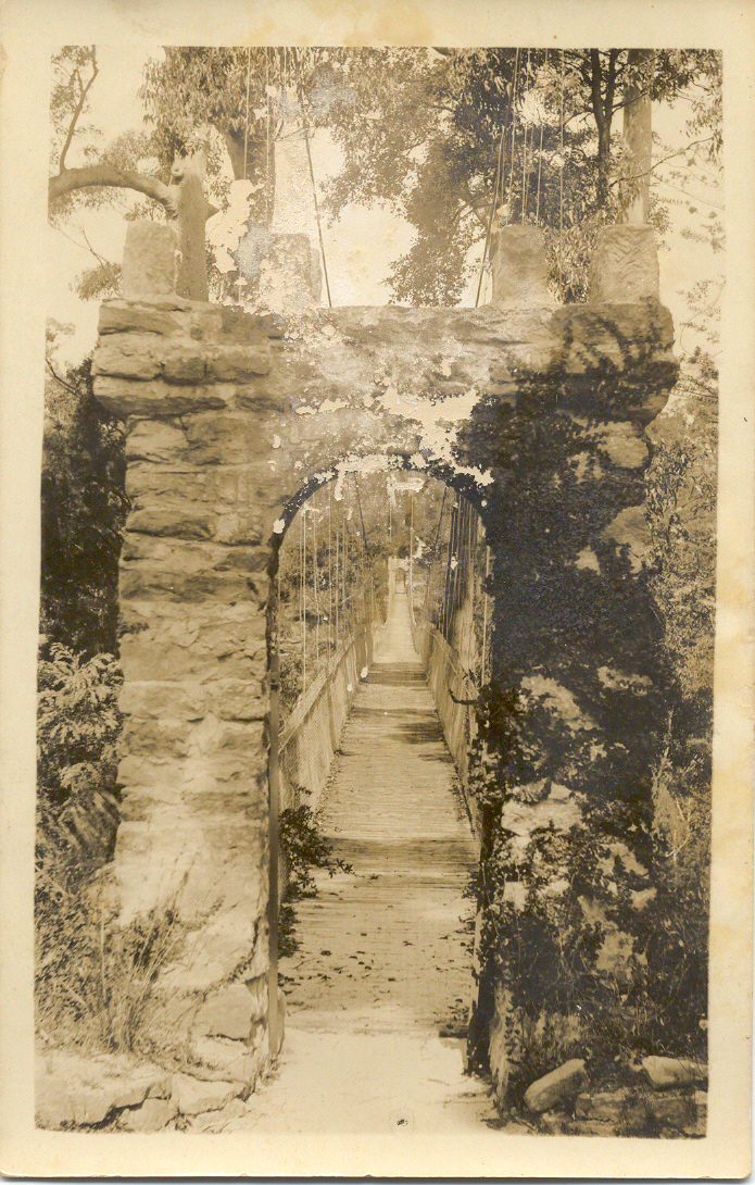 Mt Wilga suspension bridge, c.1920s