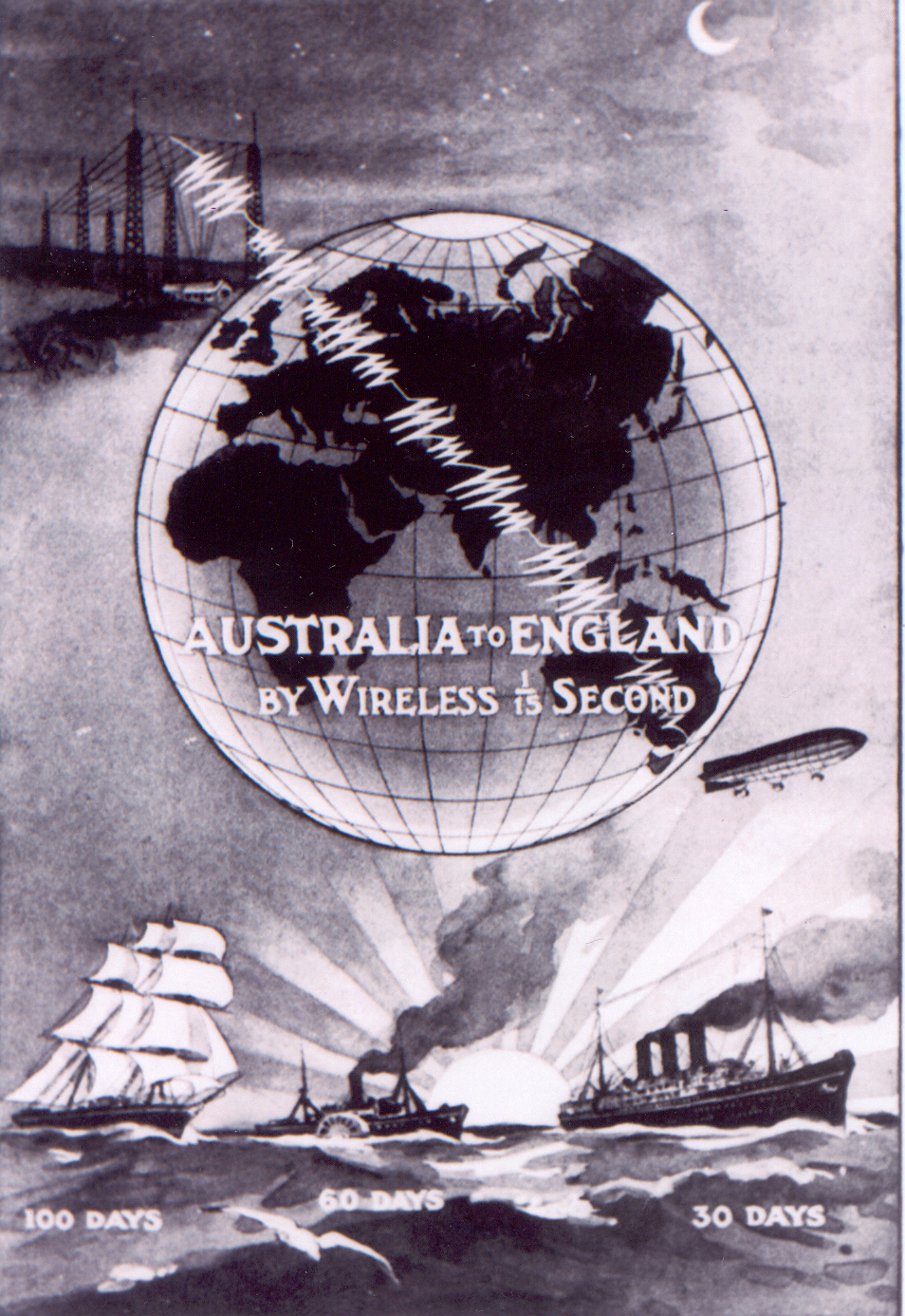 Advertisement for commencement of Australia-England radio service