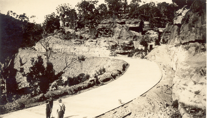 Construction of Pacific between Highway Hornsby and Brooklyn, 1920s
