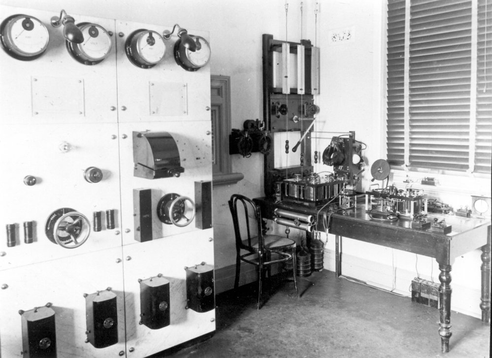Operating desk, Pennant Hills Radio Station, c. 1912