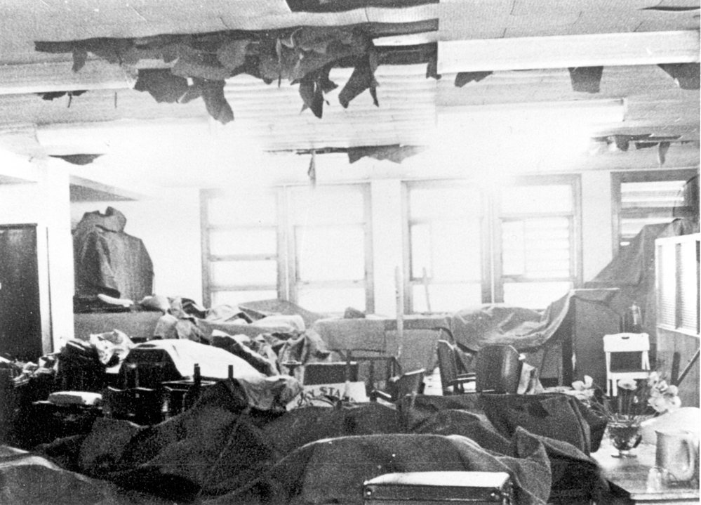 AWA Office in York Street, Sydney, after a fire