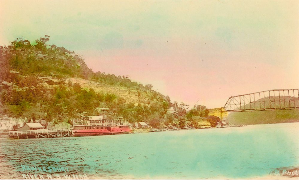 Long Island and the First Hawkesbury River Bridge, c.1916