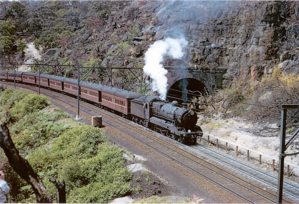 Steam train on Cowan Bank
