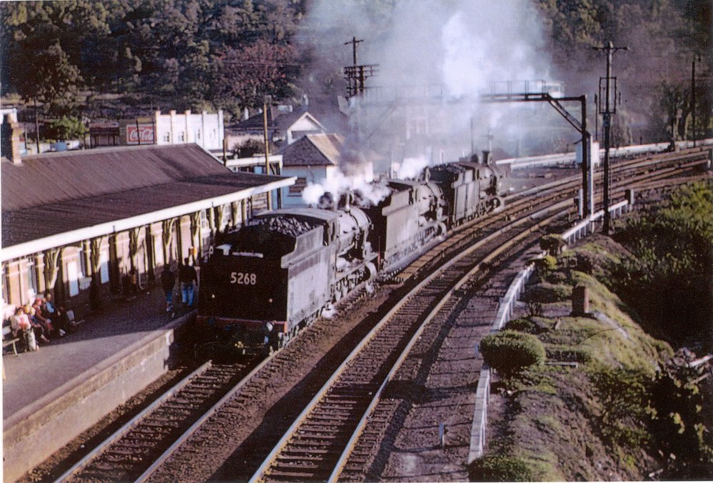 Steam engines at Hawkesbury River Station