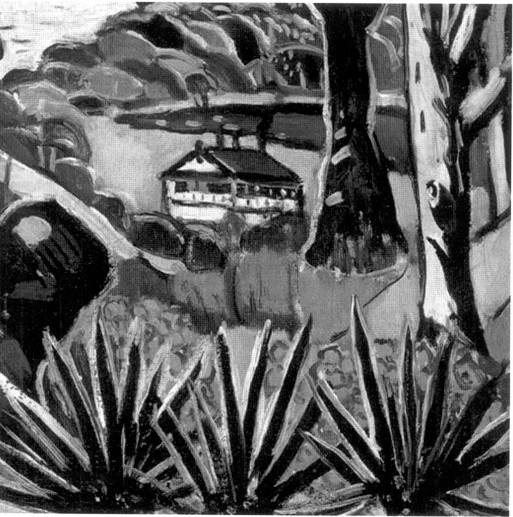 Detail of painting "I lived at Berowra"