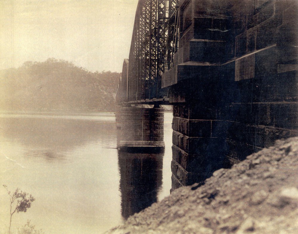 First Hawkesbury River Railway Bridge, foreshortened view