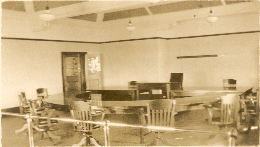 Interior of Council Chambers, c. 1920