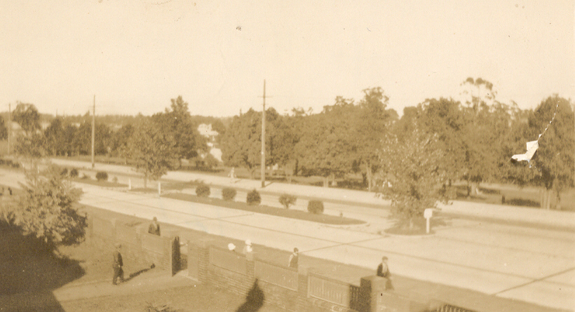 Pacific Highway in front of the Council Chambers, Hornsby