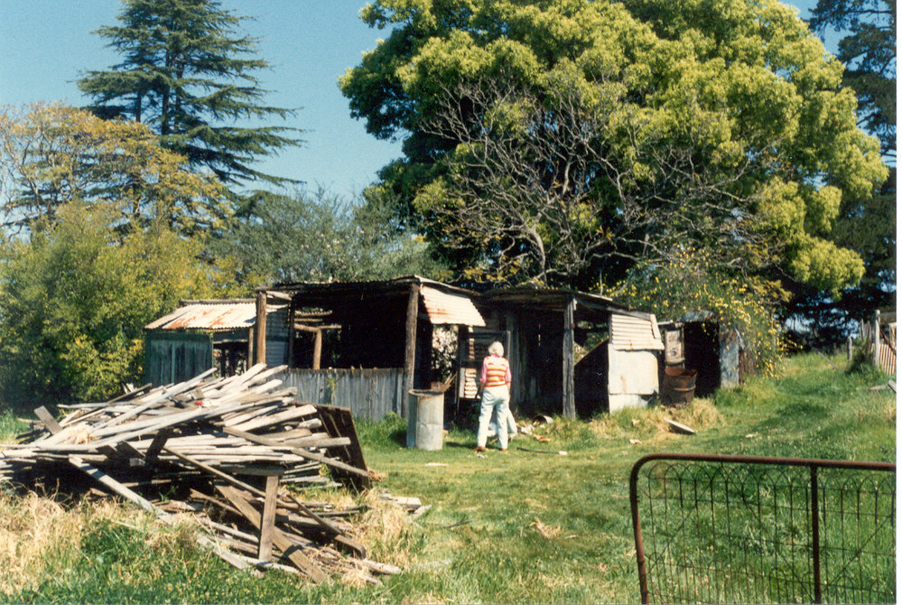 Farmhouse and sheds in Cherrybrook, prior to demolition, c. 1990
