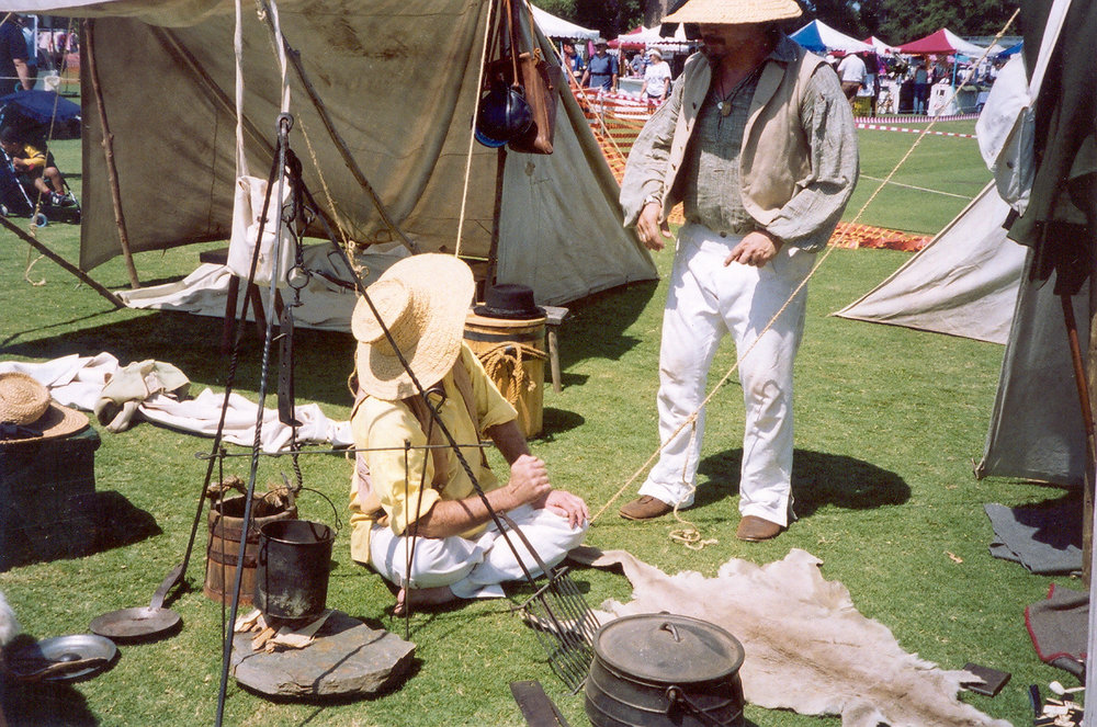 Centenary re-enactment at Waitara Park