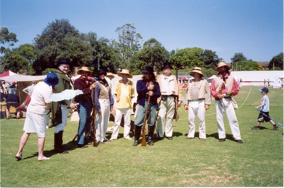 Centenary re-enactment at Waitara Park