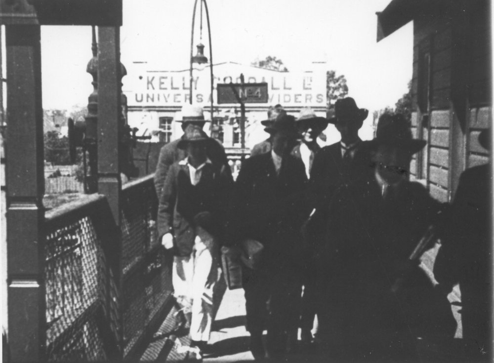 Footbridge at Hornsby Railway Station, c. 1920