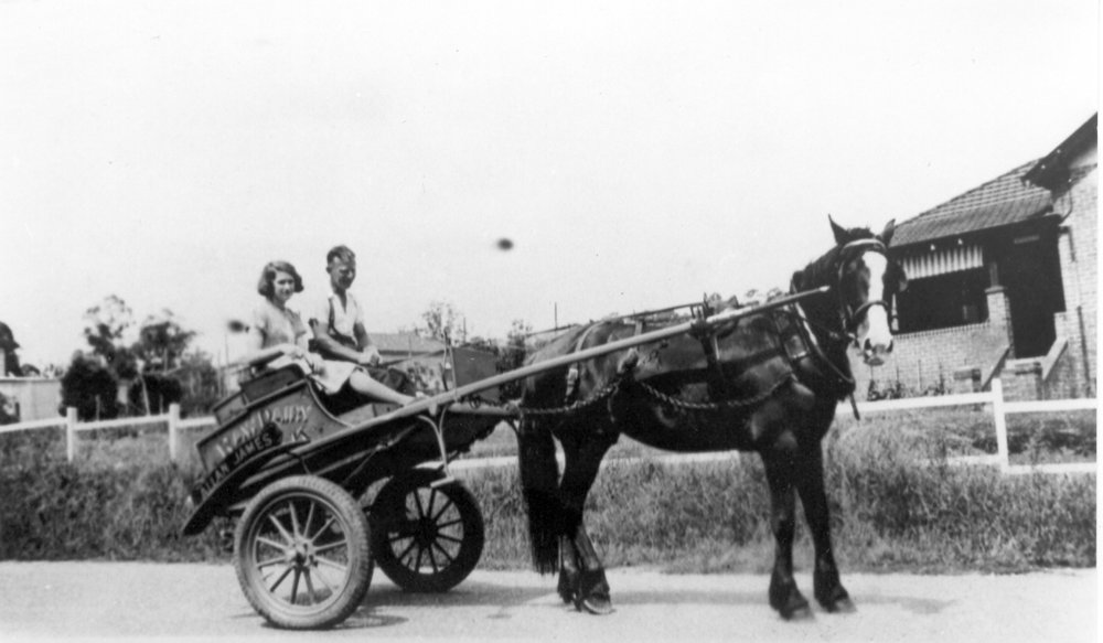 Allan James' dairy cart