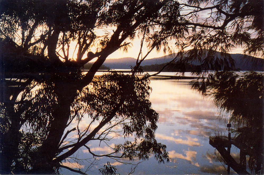 Sunrise over Bar Island, Hawkesbury River