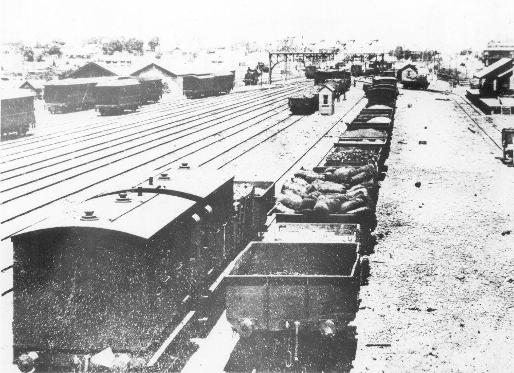 Hornsby goods yard, c. 1900