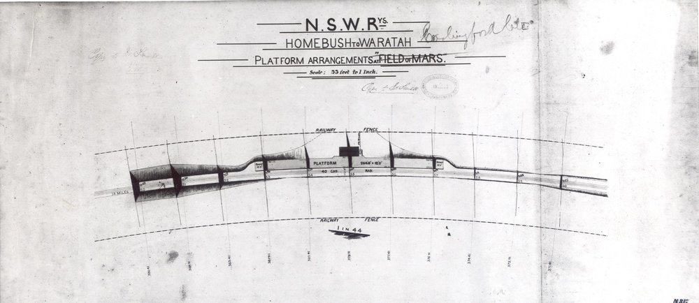 Original plan of Epping Railway Station