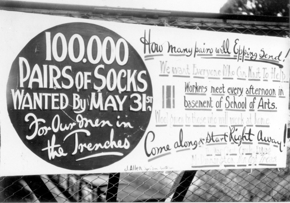 First World War poster, Epping Station